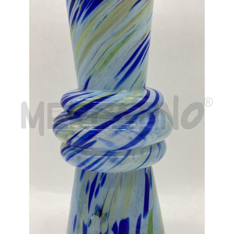 VASO VETRO MURANO AZZ | Mercatino dell'Usato Torino c.so traiano 3