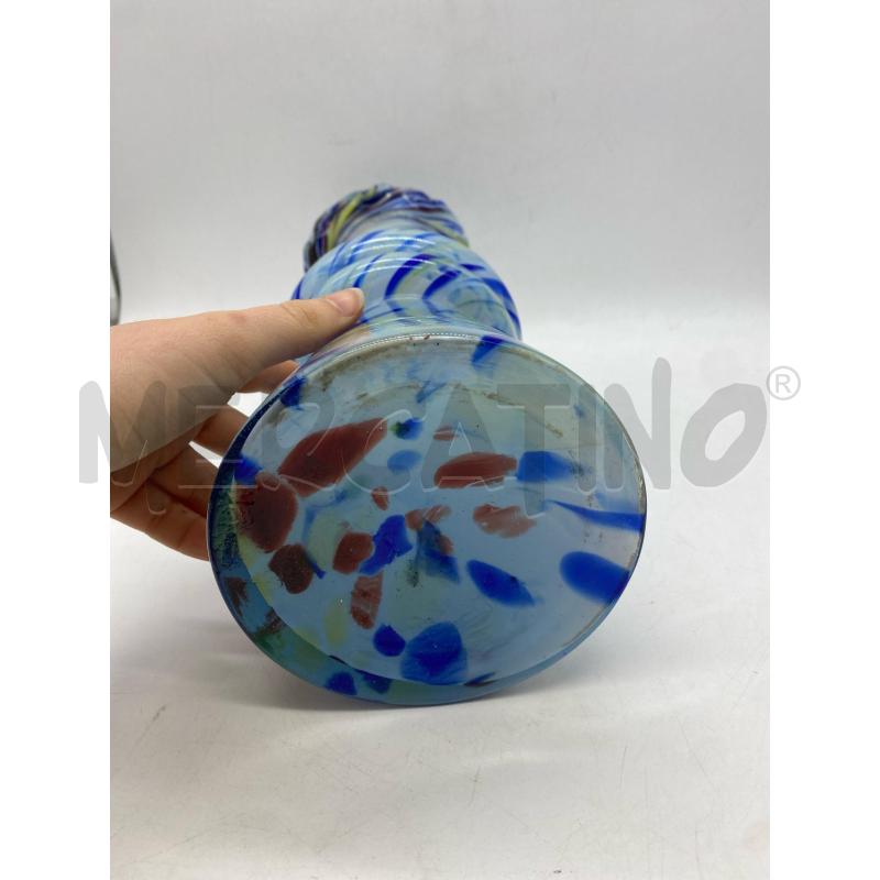 VASO VETRO MURANO AZZ | Mercatino dell'Usato Torino c.so traiano 4
