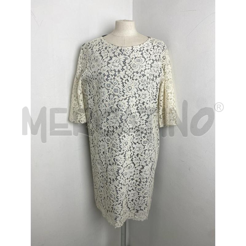 VESTITO DONNA BACKGROUND PANNA PIZZO | Mercatino dell'Usato Torino c.so traiano 1