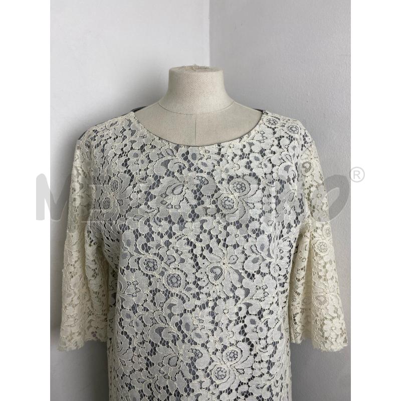 VESTITO DONNA BACKGROUND PANNA PIZZO | Mercatino dell'Usato Torino c.so traiano 5