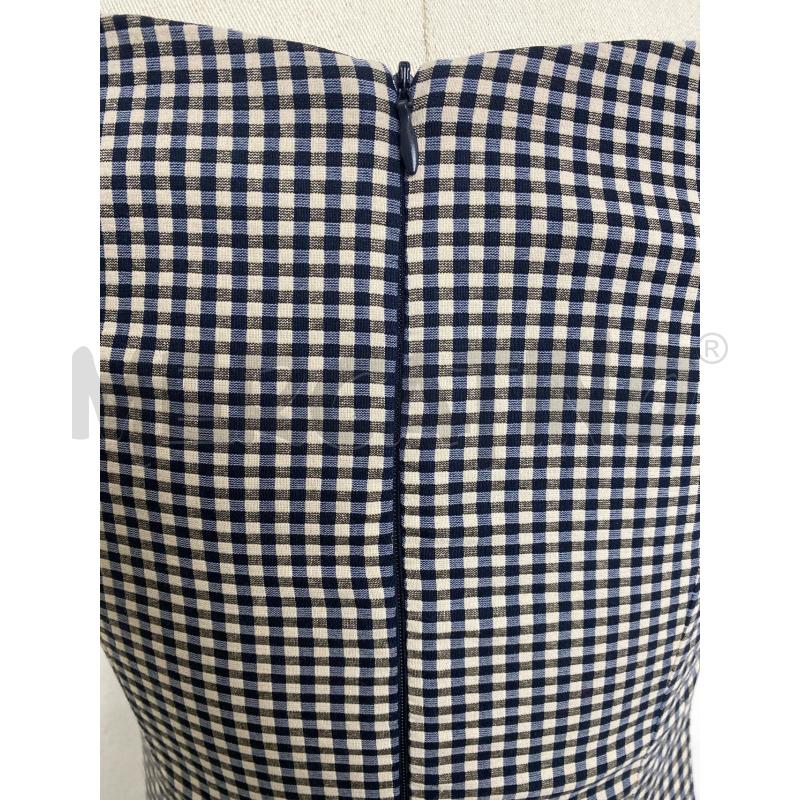 VESTITO DONNA DENNY ROSE QUADRI BEIGE E BLU | Mercatino dell'Usato Torino c.so traiano 5