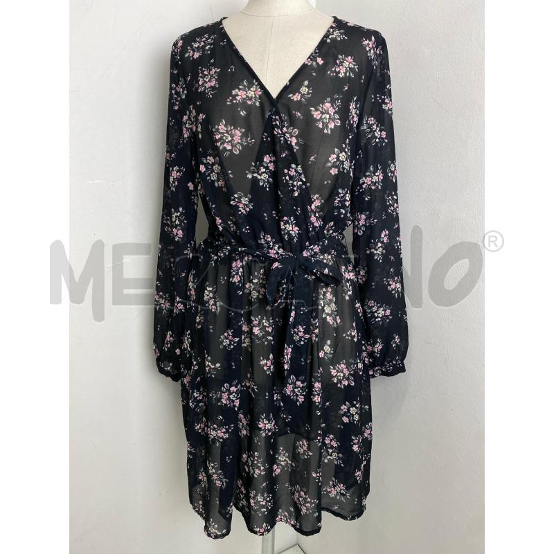 VESTITO DONNA LIU JO NERO MOTIVO FLOREALE | Mercatino dell'Usato Torino c.so traiano 1