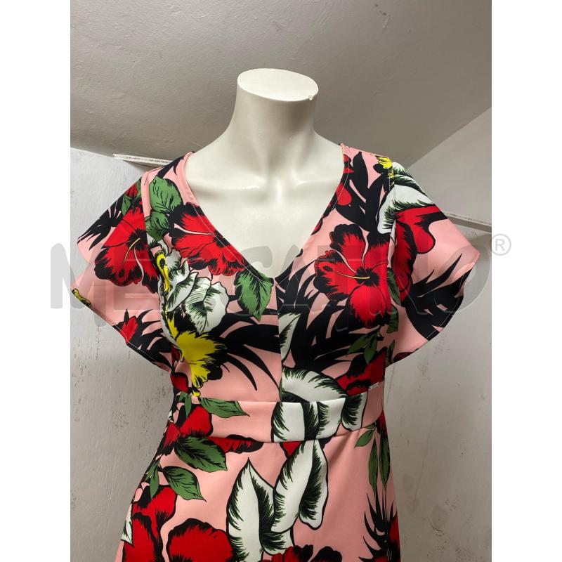 VESTITO DONNA LIU JO ROSA ROSSO FIOR | Mercatino dell'Usato Torino c.so traiano 2