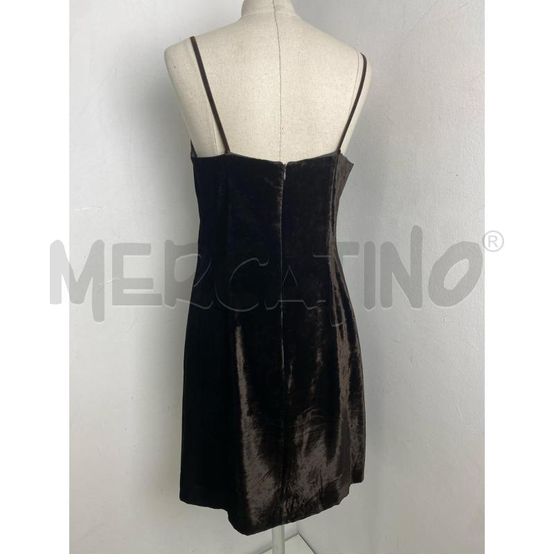 VESTITO DONNA PIANOFORTE MAX MARA VELLUTO MARRONE SCURO | Mercatino dell'Usato Torino c.so traiano 3