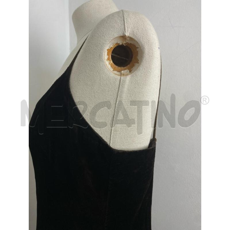 VESTITO DONNA PIANOFORTE MAX MARA VELLUTO MARRONE SCURO | Mercatino dell'Usato Torino c.so traiano 4