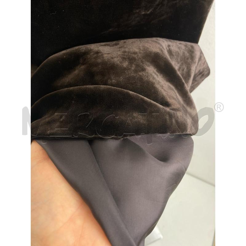 VESTITO DONNA PIANOFORTE MAX MARA VELLUTO MARRONE SCURO | Mercatino dell'Usato Torino c.so traiano 5