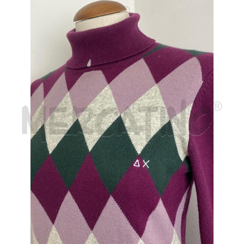 VESTITO DONNA SUN68 CASHMERE QUADR BORD | Mercatino dell'Usato Torino c.so traiano 2