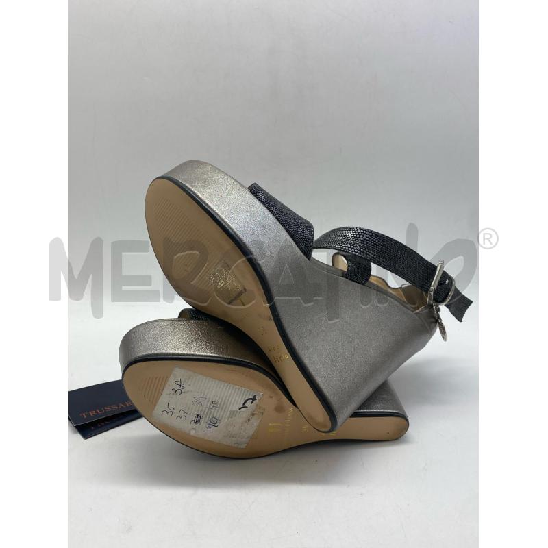 ZEPPA TRUSSARDI JEANS ARGENT GRIG | Mercatino dell'Usato Torino c.so traiano 5