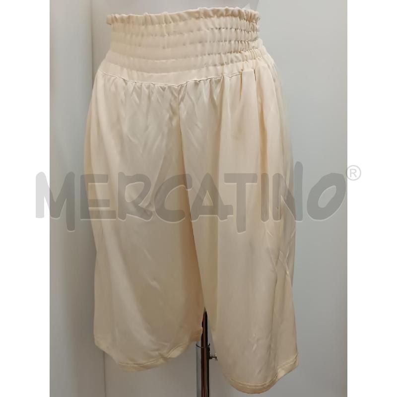 BERMUDA DONNA VALENTINO SETA BEIGE  | Mercatino dell'Usato Torino tenivelli 1