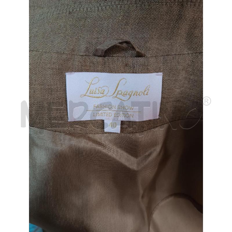 BLAZER DONNA LUISA SPAGNOLI PURO LINO MARRONE | Mercatino dell'Usato Torino tenivelli 3