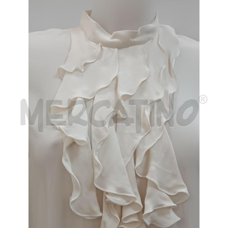 BLUSA DONNA CALIBAN BEIGE SETA MANICA LUNGA  | Mercatino dell'Usato Torino tenivelli 2