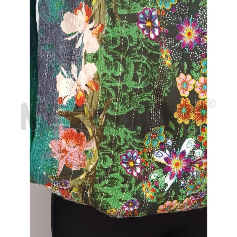 BLUSA DONNA DESIGUAL VERDE BLU FLOREALE ROSA ARANCIONE | Mercatino dell'Usato Torino tenivelli 2