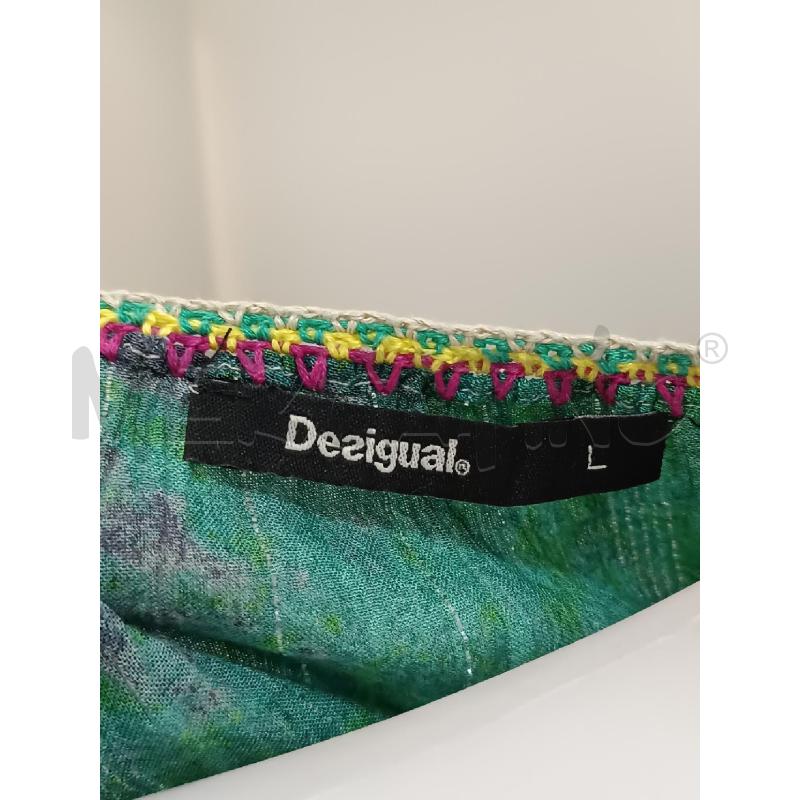 BLUSA DONNA DESIGUAL VERDE BLU FLOREALE ROSA ARANCIONE | Mercatino dell'Usato Torino tenivelli 5