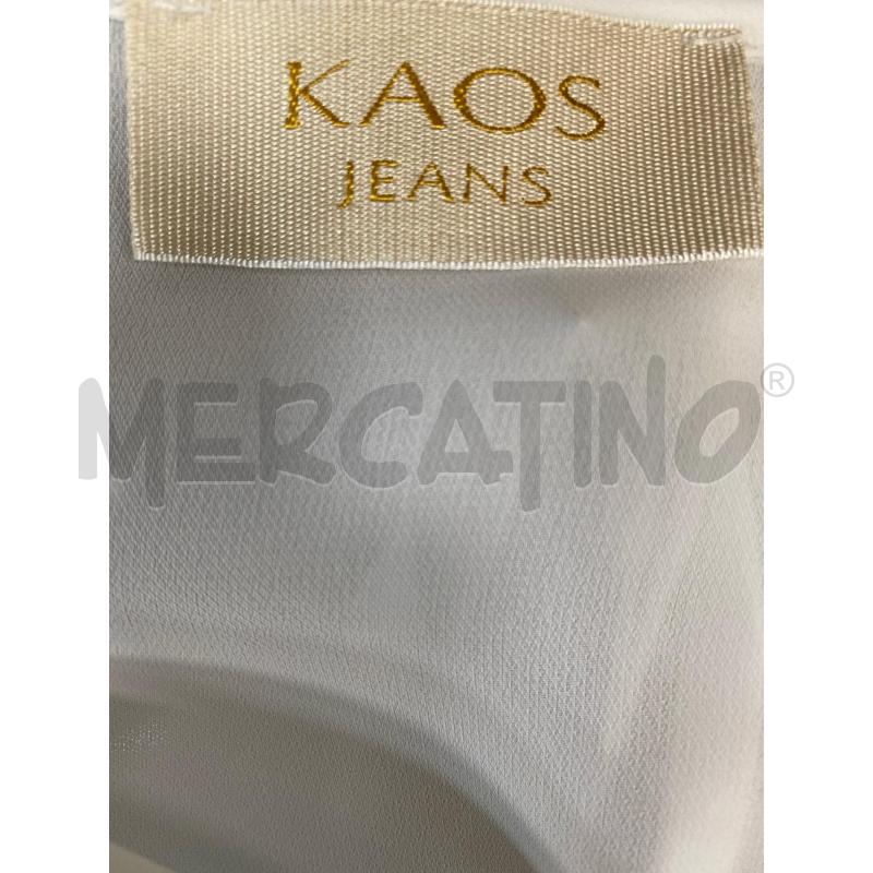 BLUSA DONNA JEANS LEGGERA TRASPARENTE PLISSE IN BASSO  | Mercatino dell'Usato Torino tenivelli 4