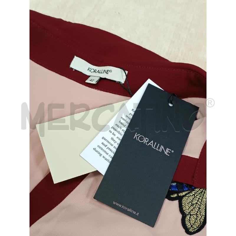 BLUSA DONNA KORALLINE ROSA CIPRIA RICAMO APE  | Mercatino dell'Usato Torino tenivelli 5