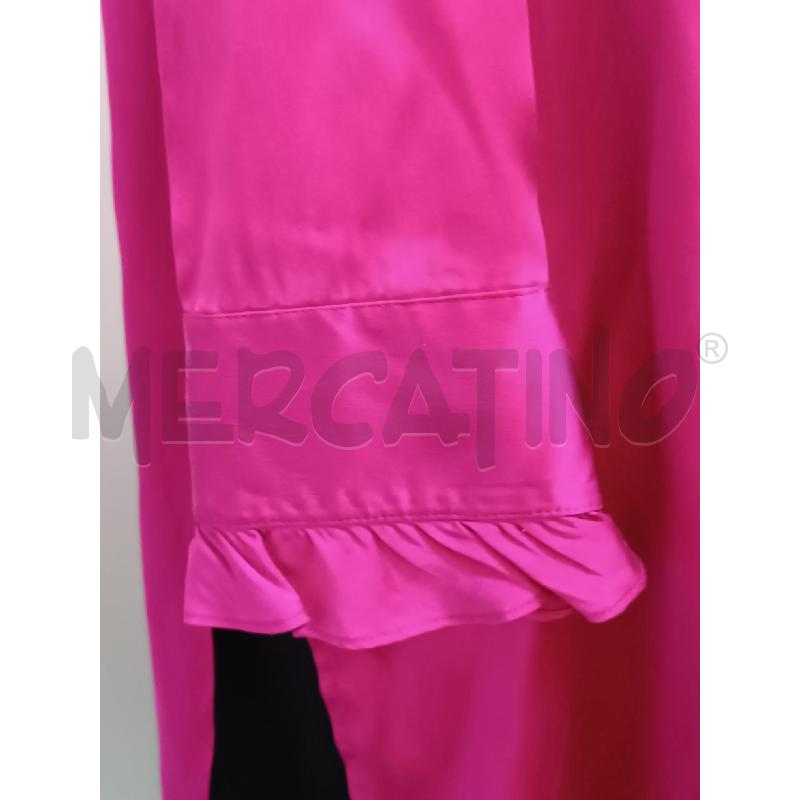 BLUSA DONNA LUISA SPAGNOLI ROSA FUCSIA SCOLLO VOLLANT  | Mercatino dell'Usato Torino tenivelli 3