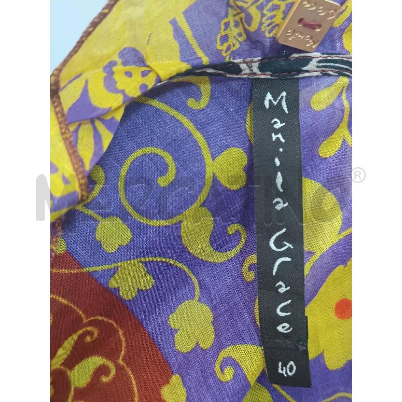 BLUSA DONNA MANILA GRACE SMANICATA BORDEAUX ARANCIONE GIALLA  | Mercatino dell'Usato Torino tenivelli 5