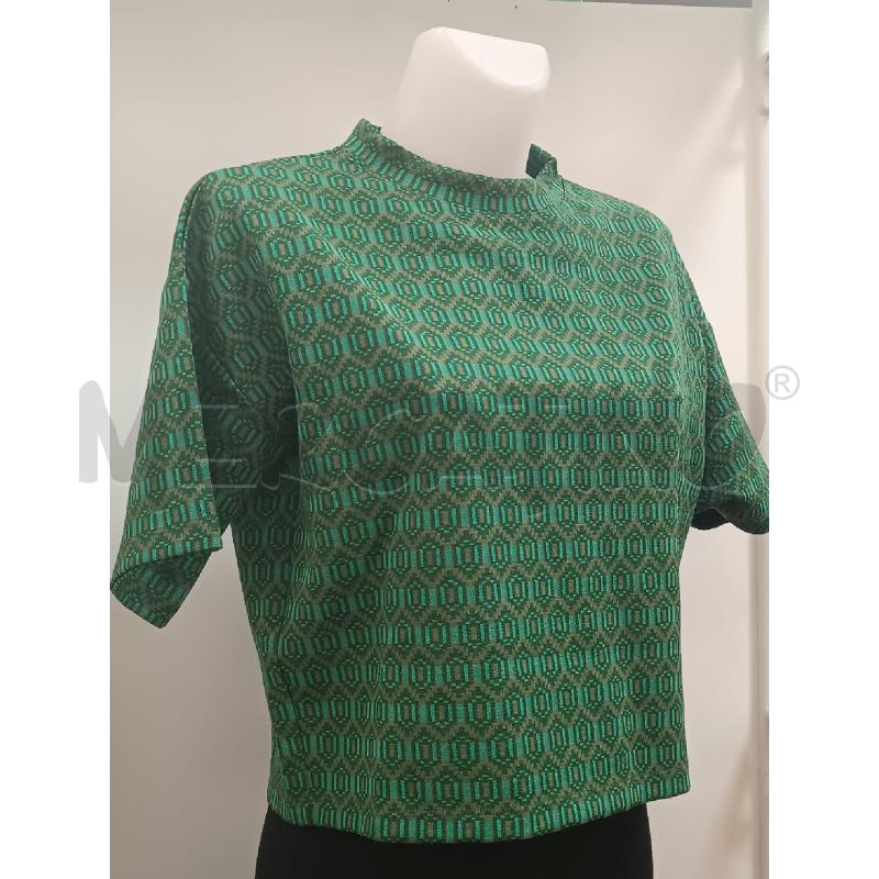 BLUSA DONNA NIU VERDE FANTASIA 1/2MANICA | Mercatino dell'Usato Torino tenivelli 1