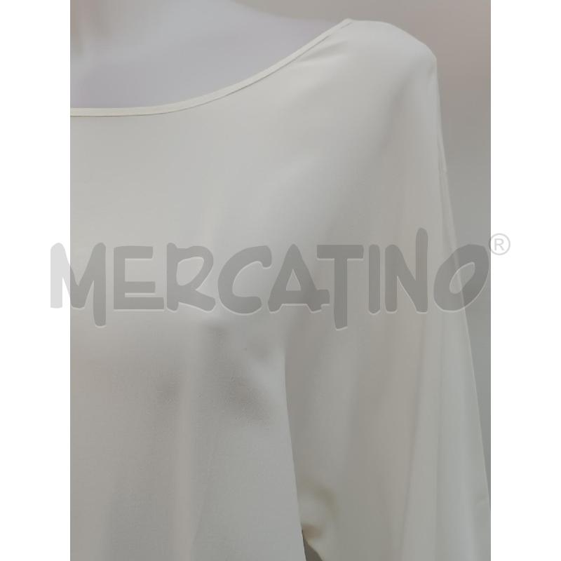 BLUSA DONNA PINKO SETA BIANCO PANNA TRASPARENTE  | Mercatino dell'Usato Torino tenivelli 2