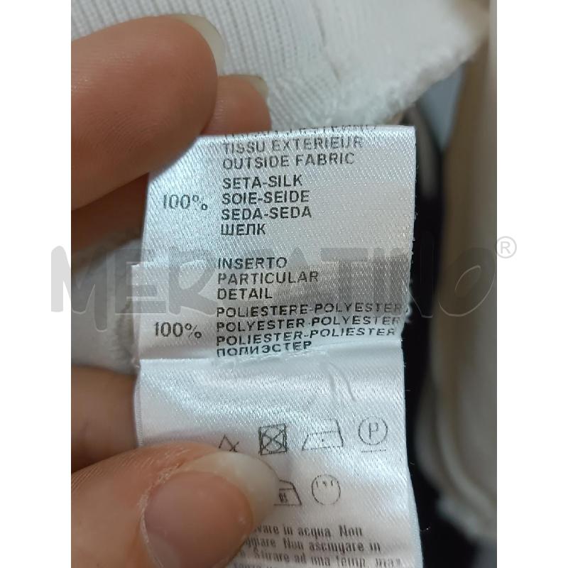 BLUSA DONNA PINKO SETA BIANCO PANNA TRASPARENTE  | Mercatino dell'Usato Torino tenivelli 5