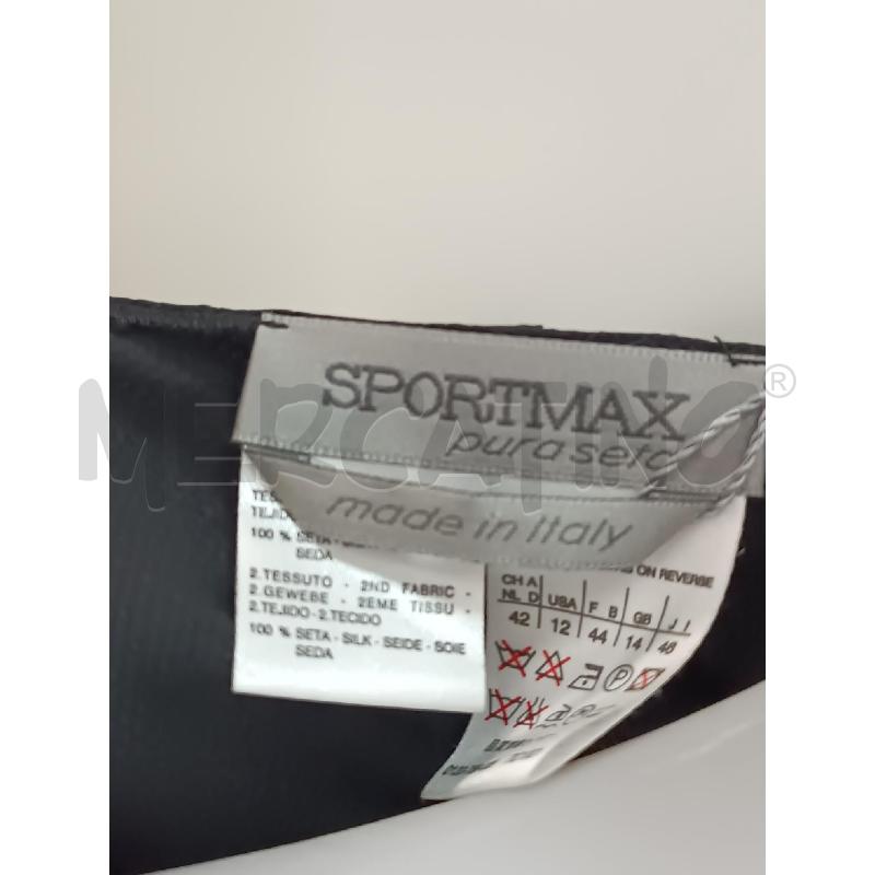 BLUSA DONNA SPORTMAX PURA SETA NERA | Mercatino dell'Usato Torino tenivelli 4