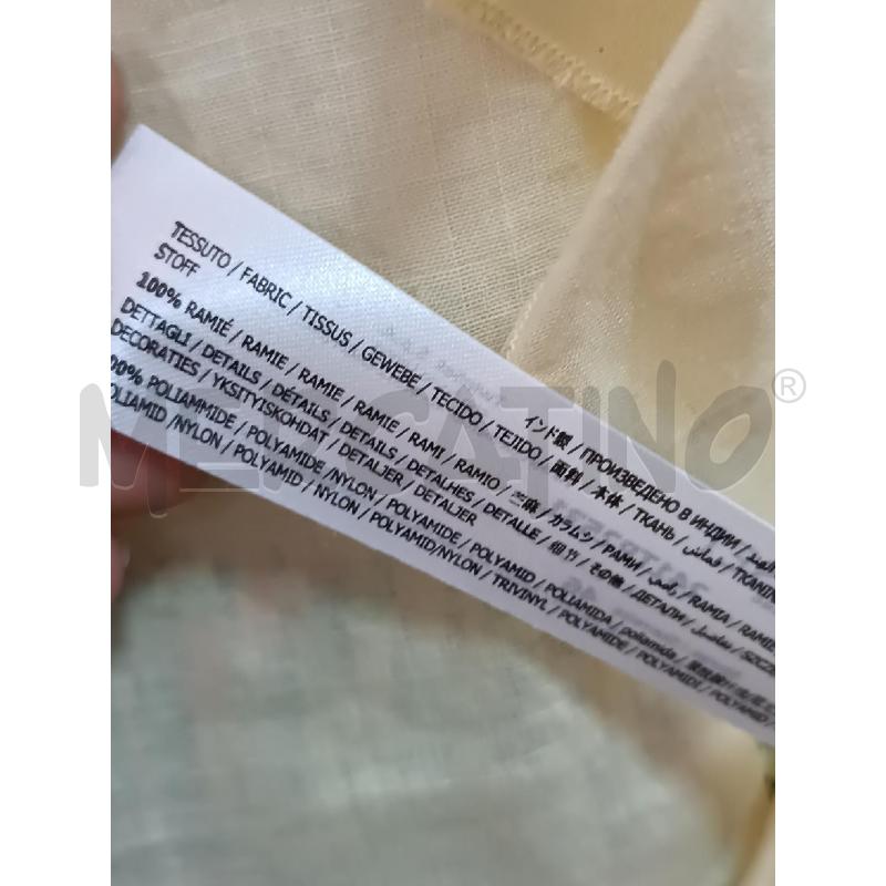 BLUSA DONNA TWINSET GIALLA VOLLANT E INSERTI PIZZO 1/2 MANICA  | Mercatino dell'Usato Torino tenivelli 4