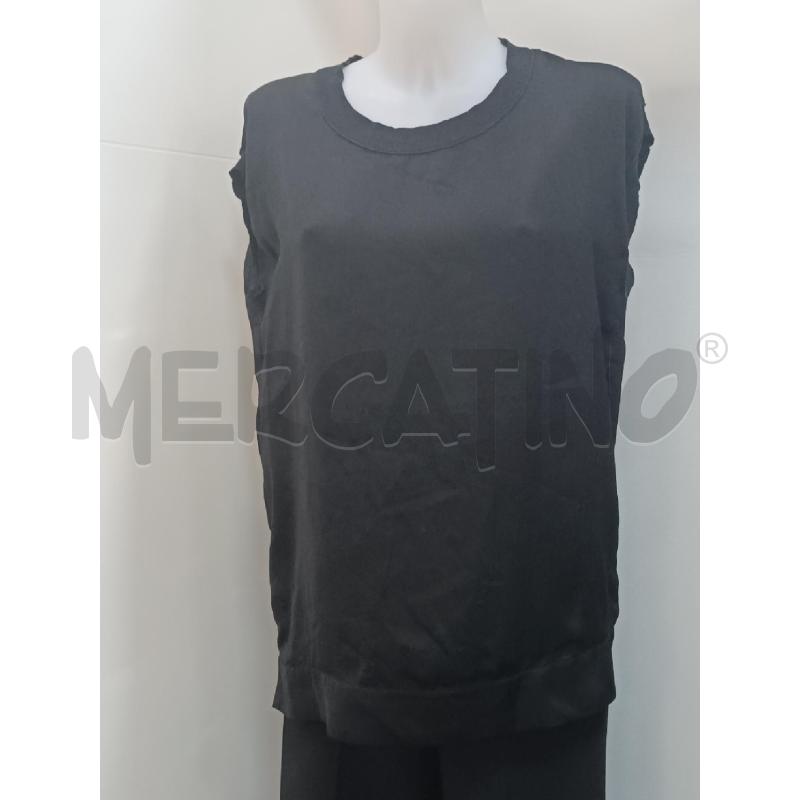 BLUSA DONNA TWIN SET NERA SMANICATA  | Mercatino dell'Usato Torino tenivelli 1