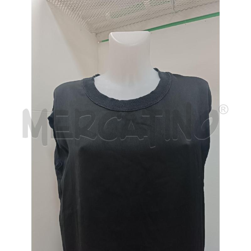 BLUSA DONNA TWIN SET NERA SMANICATA  | Mercatino dell'Usato Torino tenivelli 2