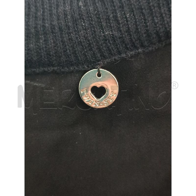BLUSA DONNA TWIN SET NERA SMANICATA  | Mercatino dell'Usato Torino tenivelli 4