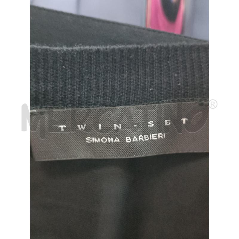 BLUSA DONNA TWIN SET NERA SMANICATA  | Mercatino dell'Usato Torino tenivelli 5