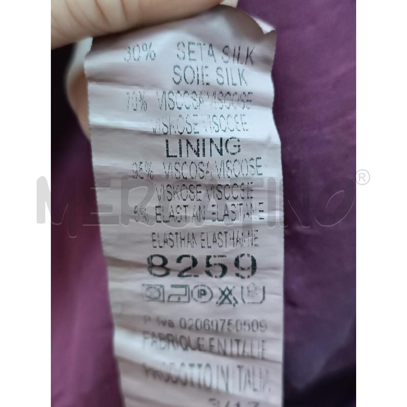 BLUSA LUNGA DONNA BORDEAUX MISTOSETA MANICA LUNGA  | Mercatino dell'Usato Torino tenivelli 4