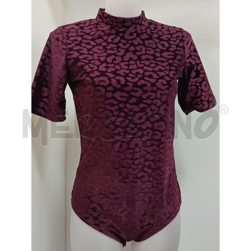 BODY DONNA GUESS 1/2MANICA BORDEAUX MACULATO | Mercatino dell'Usato Torino tenivelli 1