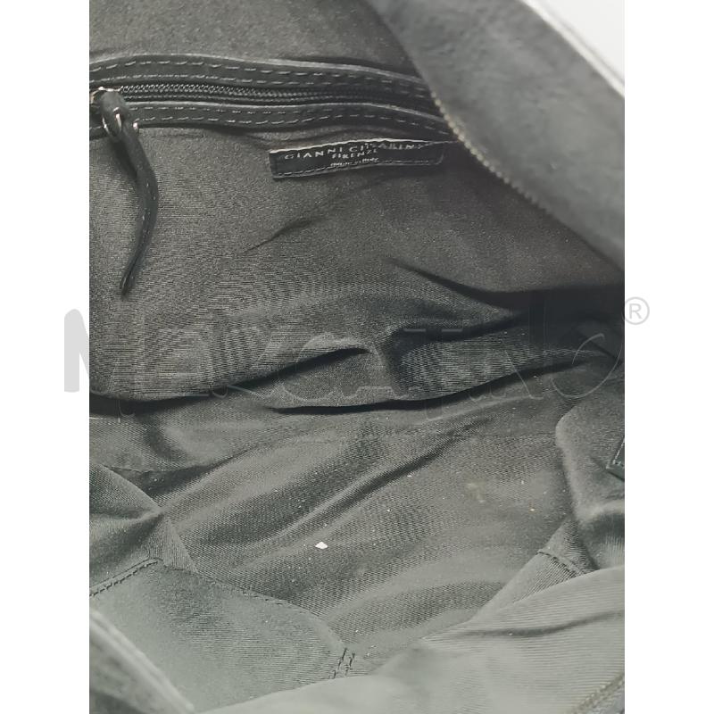 BORSA A SPALLA PELLE GIANNI CHIARINI NERA ZIP LATERALI | Mercatino dell'Usato Torino tenivelli 4