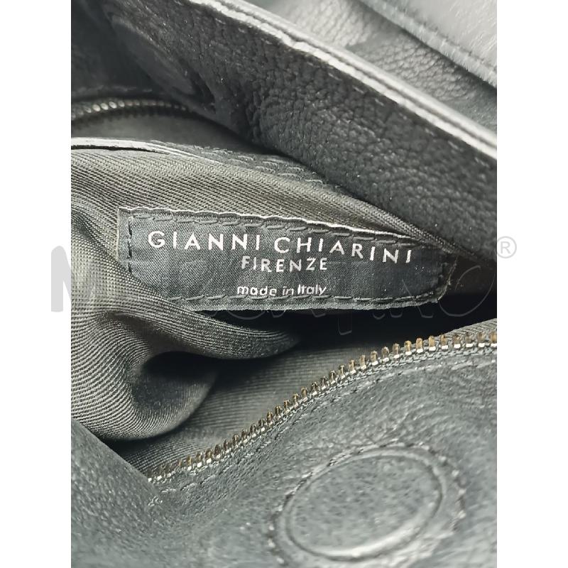 BORSA A SPALLA PELLE GIANNI CHIARINI NERA ZIP LATERALI | Mercatino dell'Usato Torino tenivelli 5