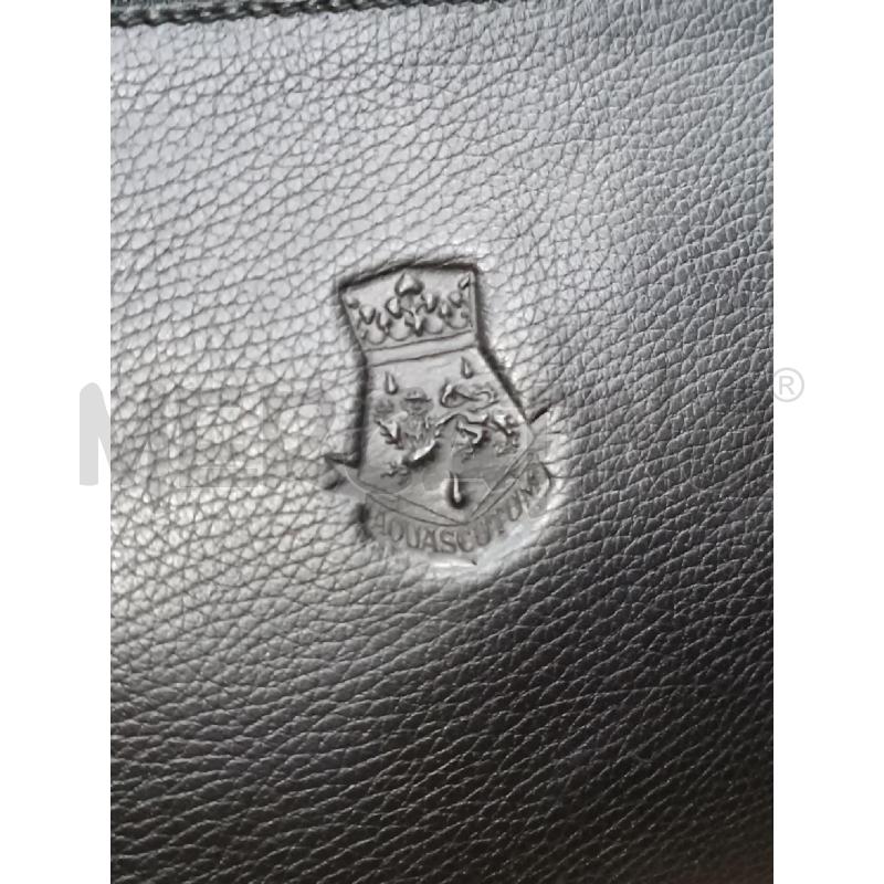 BORSA DONNA AQUASCUTUM NERO IN PELLE MARTELLATA  | Mercatino dell'Usato Torino tenivelli 3