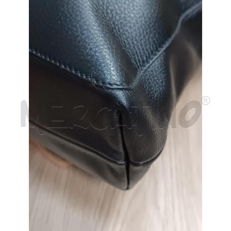 BORSA DONNA AQUASCUTUM NERO IN PELLE MARTELLATA  | Mercatino dell'Usato Torino tenivelli 4