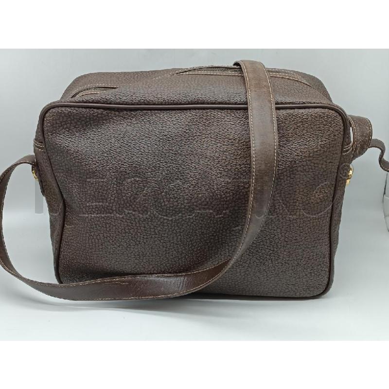 BORSA DONNA BORBONESE MARRONE A TRACOLLA  | Mercatino dell'Usato Torino tenivelli 1