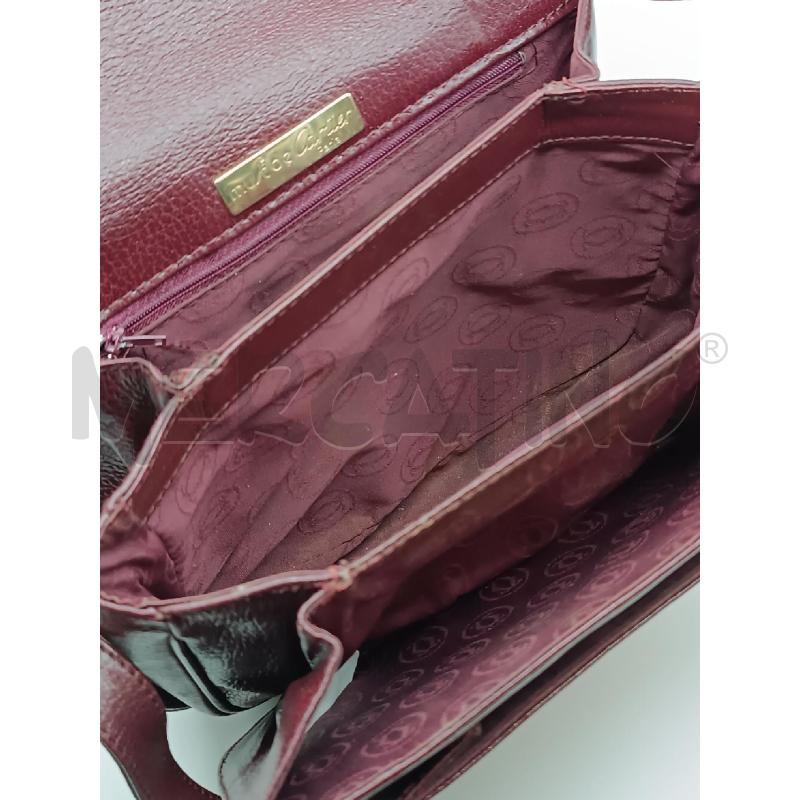 BORSA DONNA CARTIER ROSSO BORDEAUX TRACOLLA | Mercatino dell'Usato Torino tenivelli 4