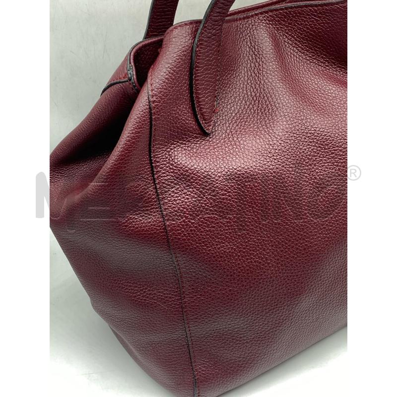 BORSA DONNA COCCINELLE MARTELLATA BORDEAUX DA SPALLA  | Mercatino dell'Usato Torino tenivelli 2