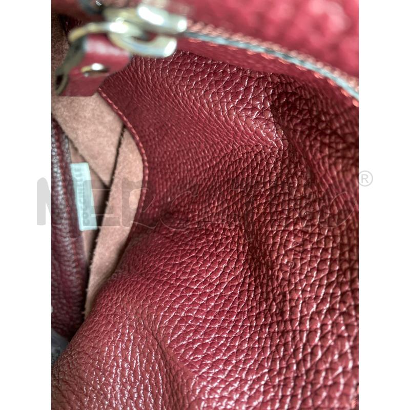 BORSA DONNA COCCINELLE MARTELLATA BORDEAUX DA SPALLA  | Mercatino dell'Usato Torino tenivelli 5