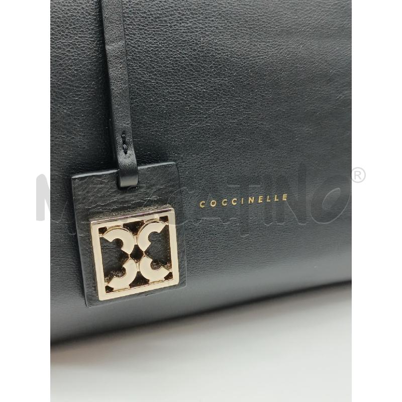 BORSA DONNA COCCINELLE NERA MANICI E TRACOLLA  | Mercatino dell'Usato Torino tenivelli 4