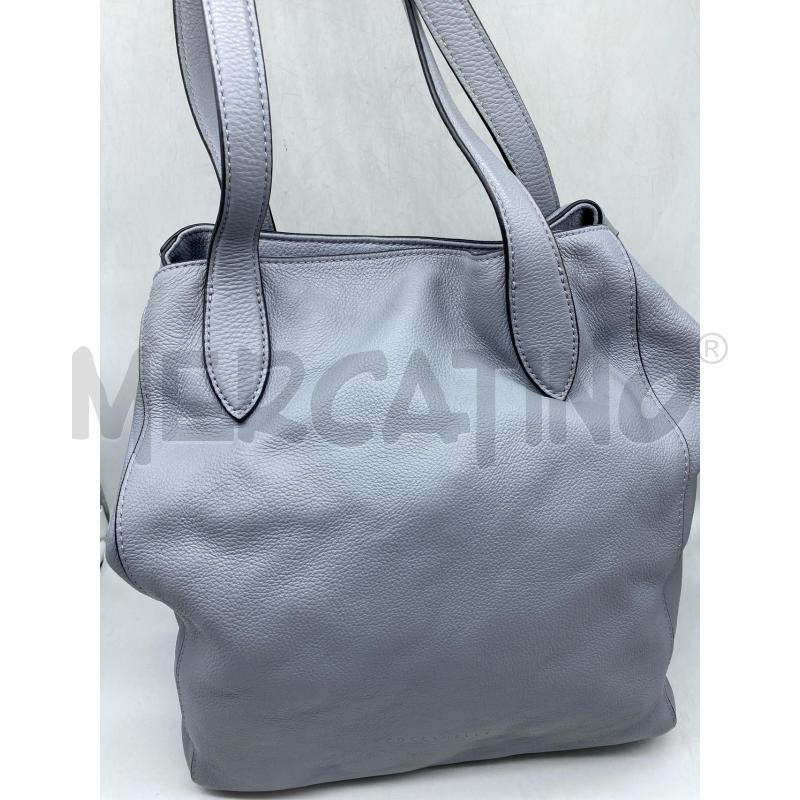 BORSA DONNA COCCINELLE PELLE MARTELLATA GRIGIA  | Mercatino dell'Usato Torino tenivelli 3