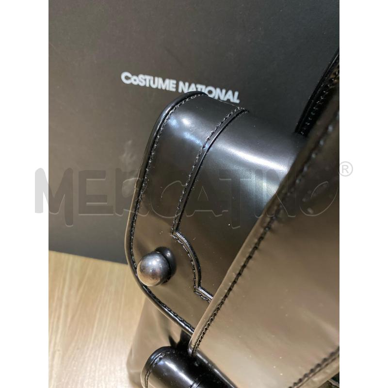 BORSA DONNA COSTUME NATIONAL NERA IN VERNICE  | Mercatino dell'Usato Torino tenivelli 5