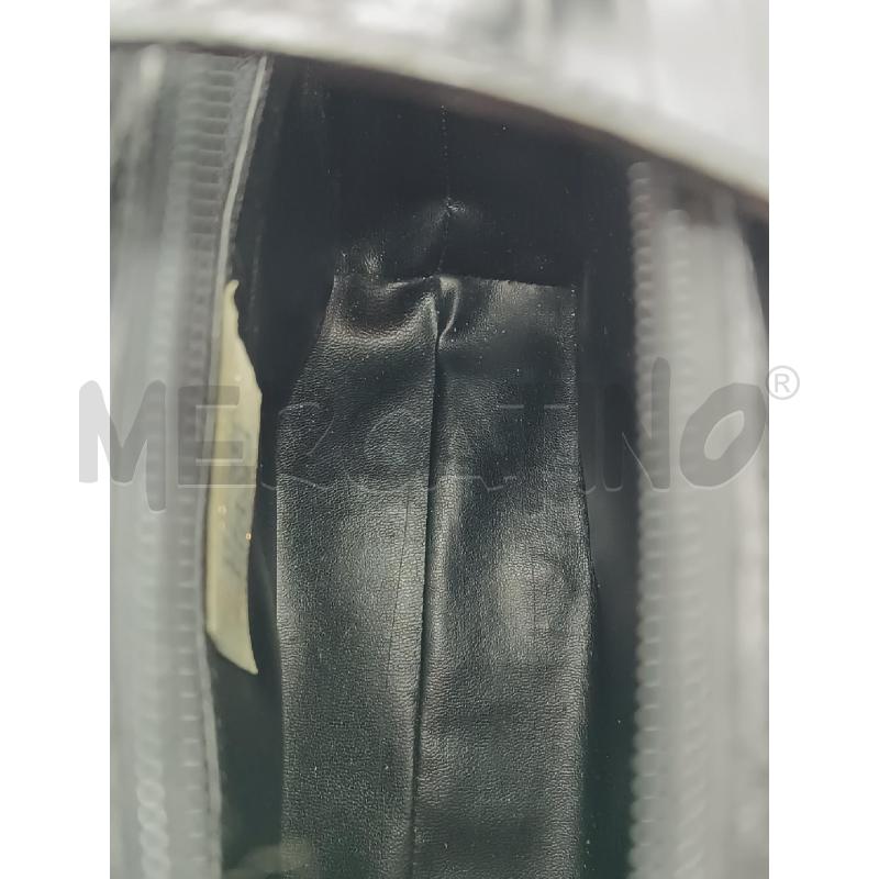 BORSA DONNA FRANCESCO BIASA PELLE NERA EFETTO RETTILE  | Mercatino dell'Usato Torino tenivelli 5