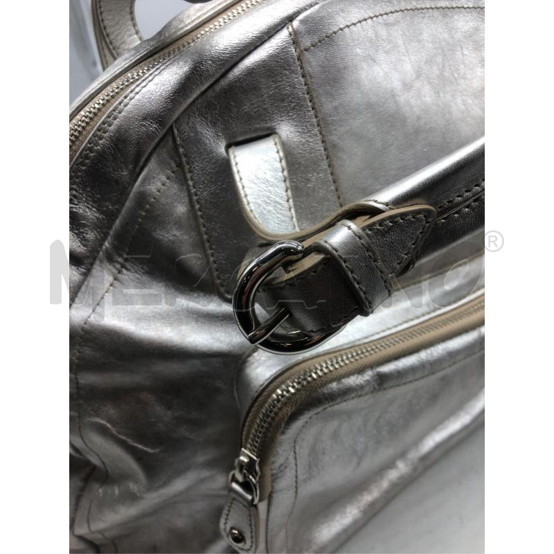 BORSA DONNA FURLA GRIGIO ARGENTATO INTERNO NERO | Mercatino dell'Usato Torino tenivelli 3