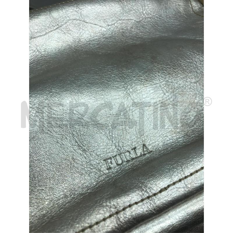 BORSA DONNA FURLA GRIGIO ARGENTATO INTERNO NERO | Mercatino dell'Usato Torino tenivelli 4