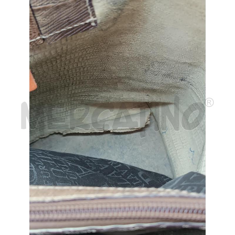 BORSA DONNA FURLA IN PELLE MARRONE EFFETTO RETTILE  | Mercatino dell'Usato Torino tenivelli 5