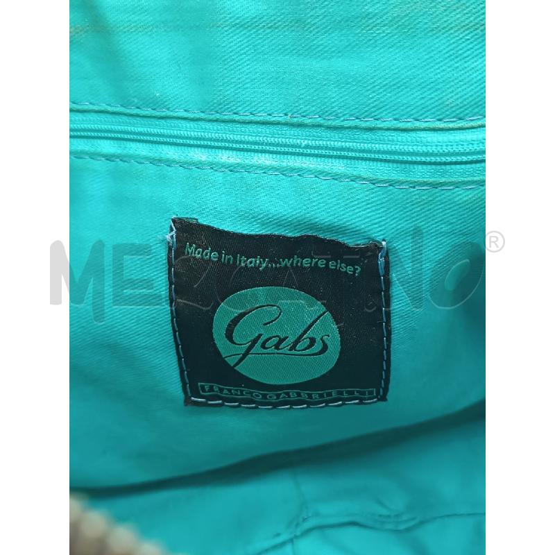 BORSA DONNA GABS ROSSA FANASIA GEOMETRICA INTERNO TURCHESE  | Mercatino dell'Usato Torino tenivelli 5