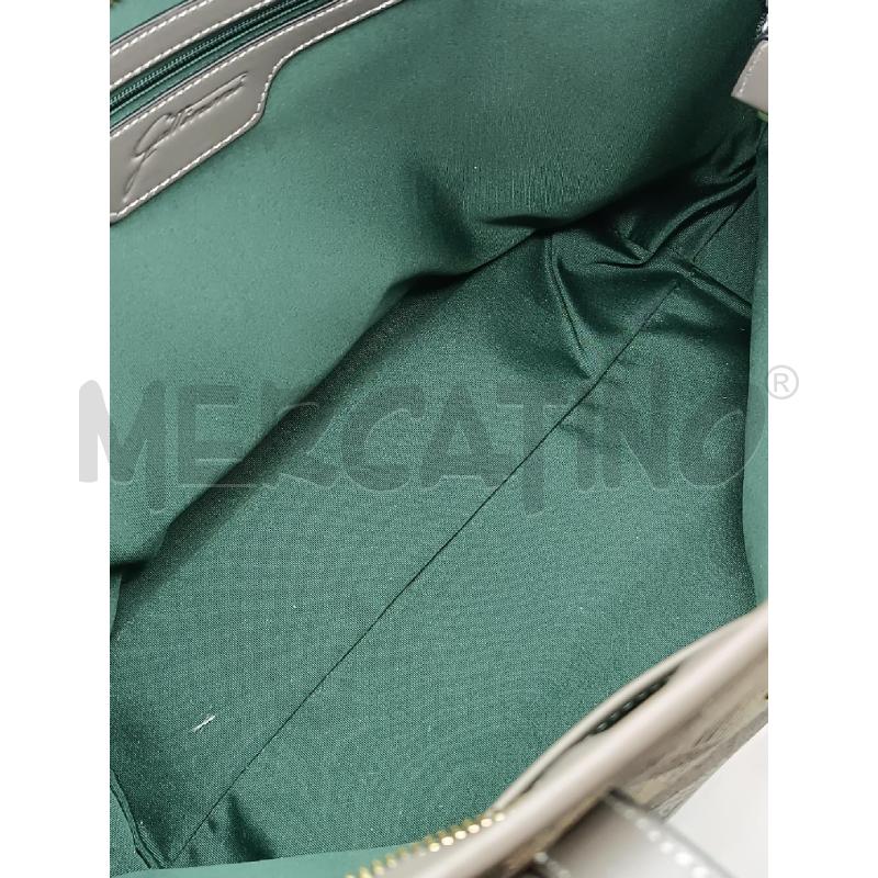 BORSA DONNA GATTINONI GRIGIA BEIGE ROSANTICO  | Mercatino dell'Usato Torino tenivelli 4
