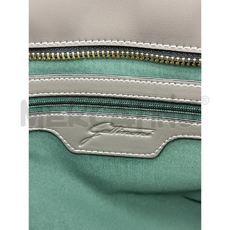 BORSA DONNA GATTINONI GRIGIA BEIGE ROSANTICO  | Mercatino dell'Usato Torino tenivelli 5